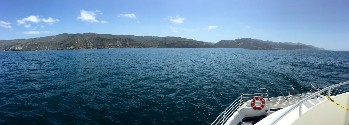 Santa Cruz Island Trip, from the boat