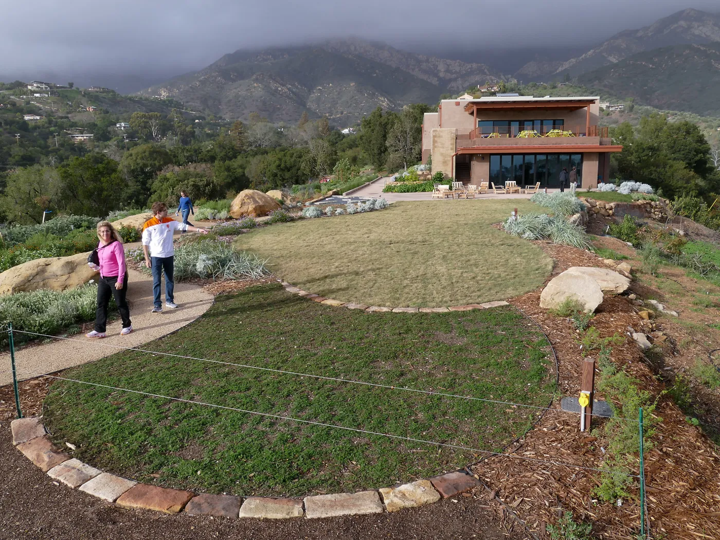 Island View Garden, view looking northeast from boulder near south steps