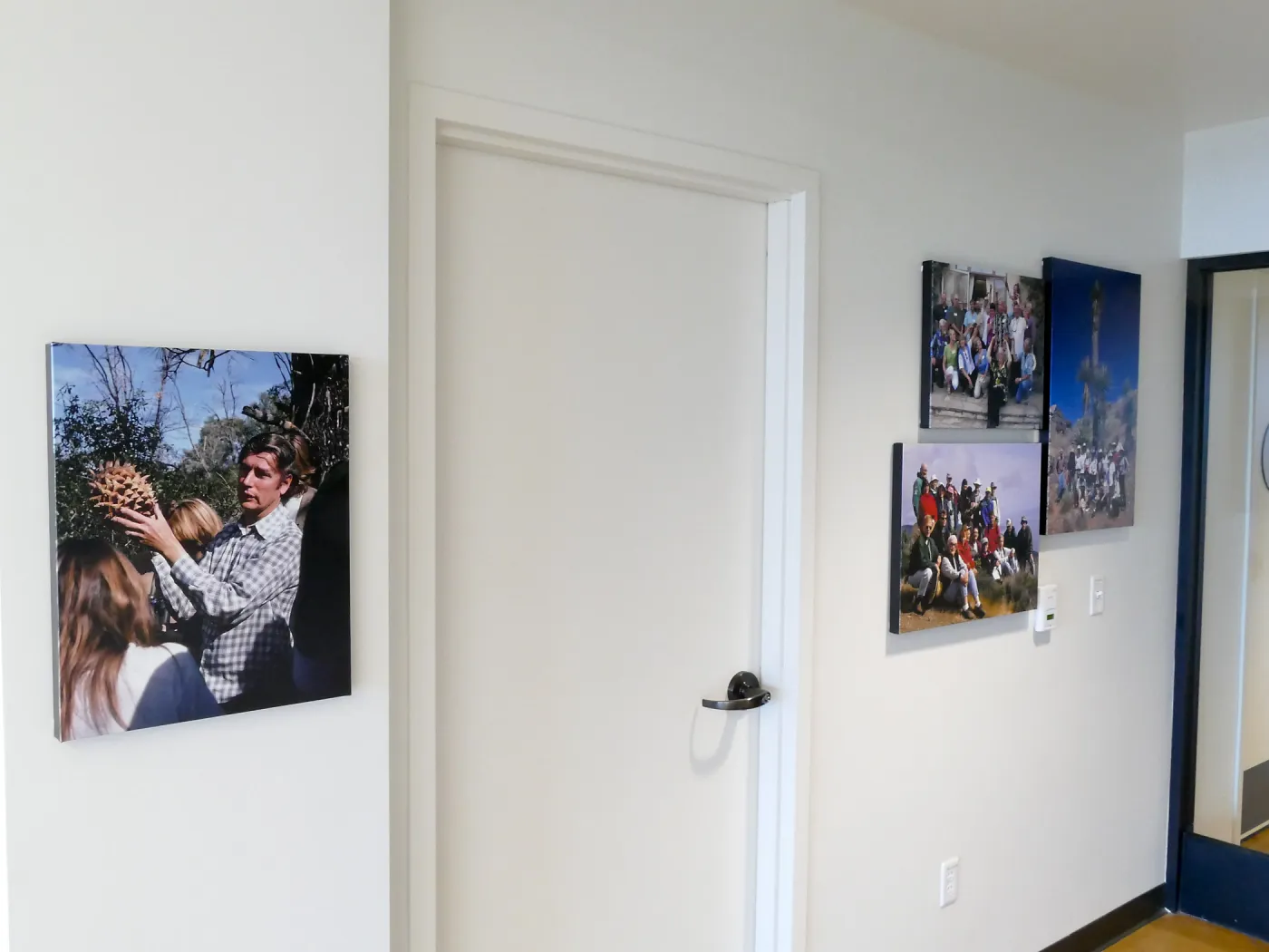 Pritzlaff Conservation Center Exhibit Room, Bob Haller Plants of California Photography Exhibit, entry hall west wall