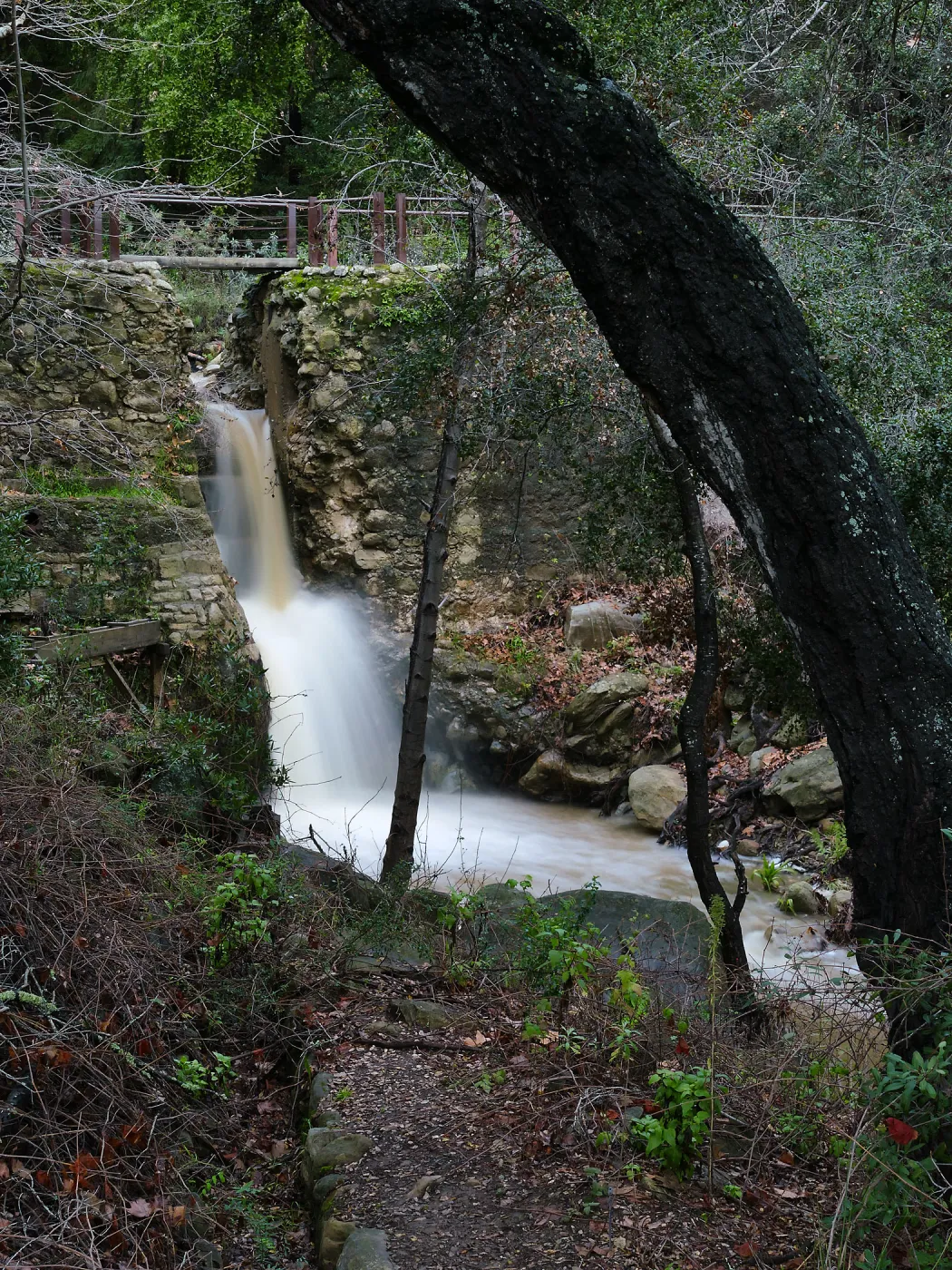 Mission Dam waterfall