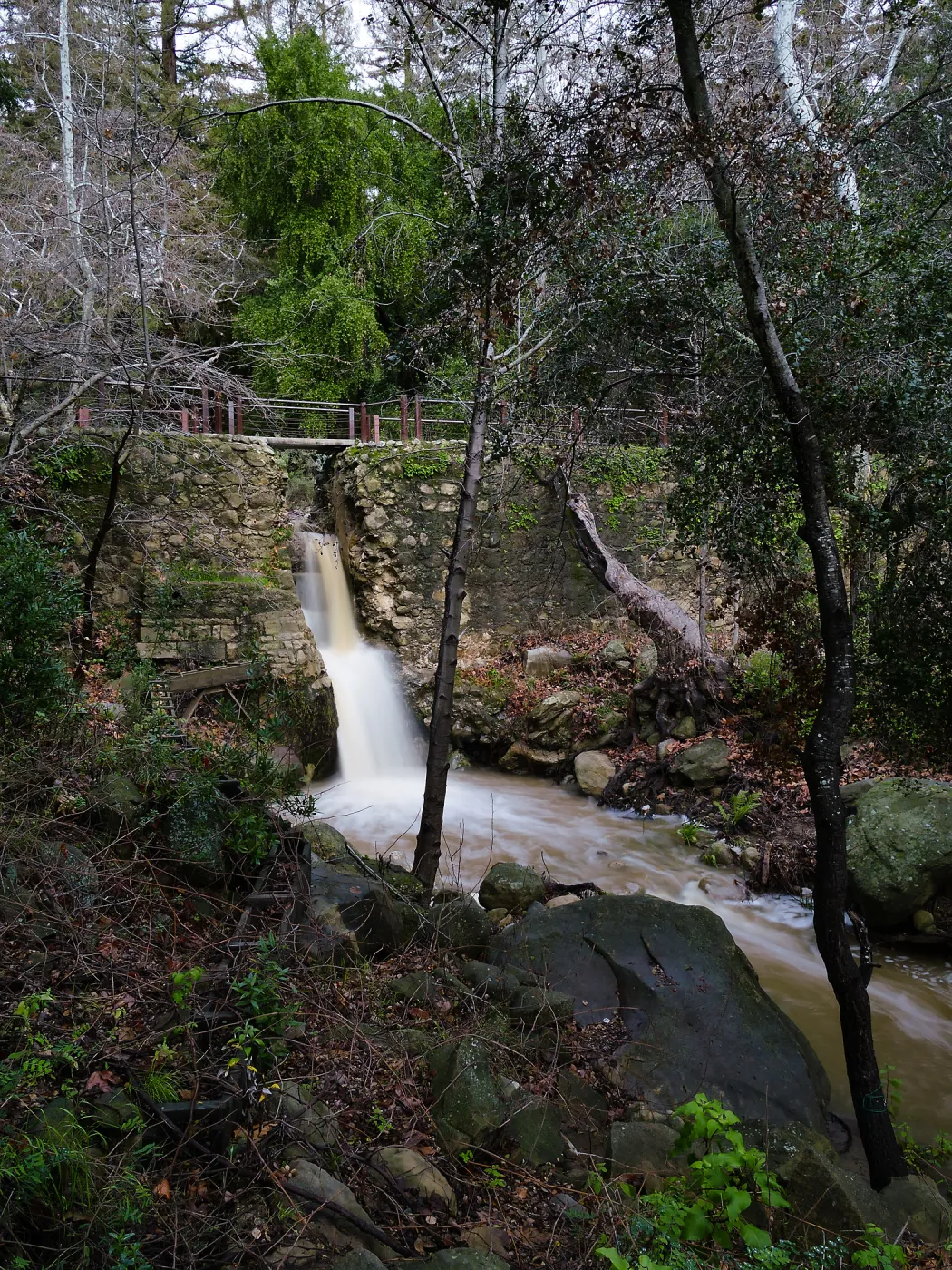 Mission Dam waterfall