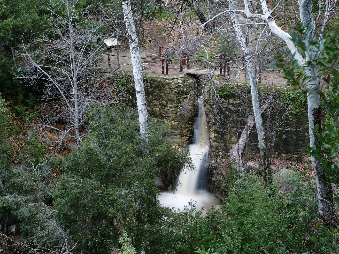 Mission Dam waterfall