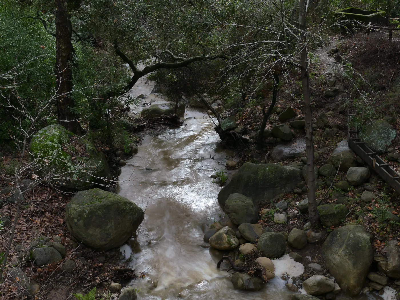 Mission Creek below Mission Dam