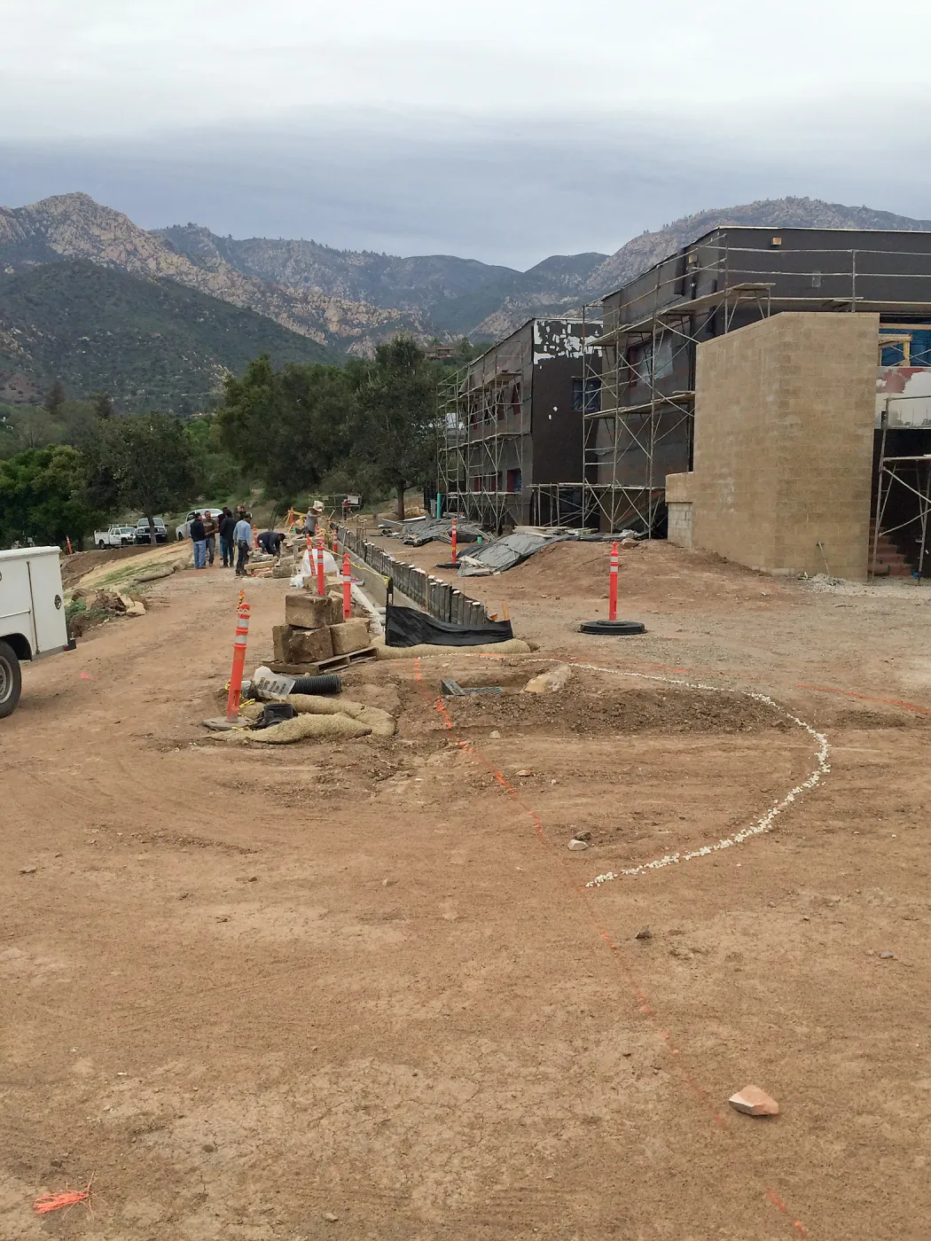 Laying out Island sculpture at Pritzlaff Conservation Center