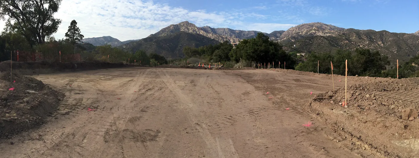 Upper parking lot construction