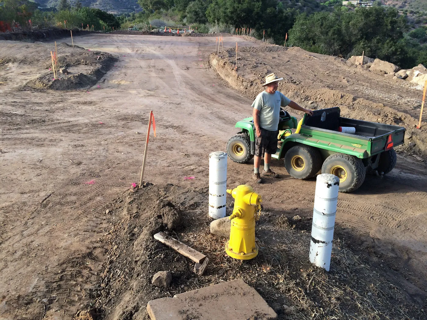 Upper parking lot construction
