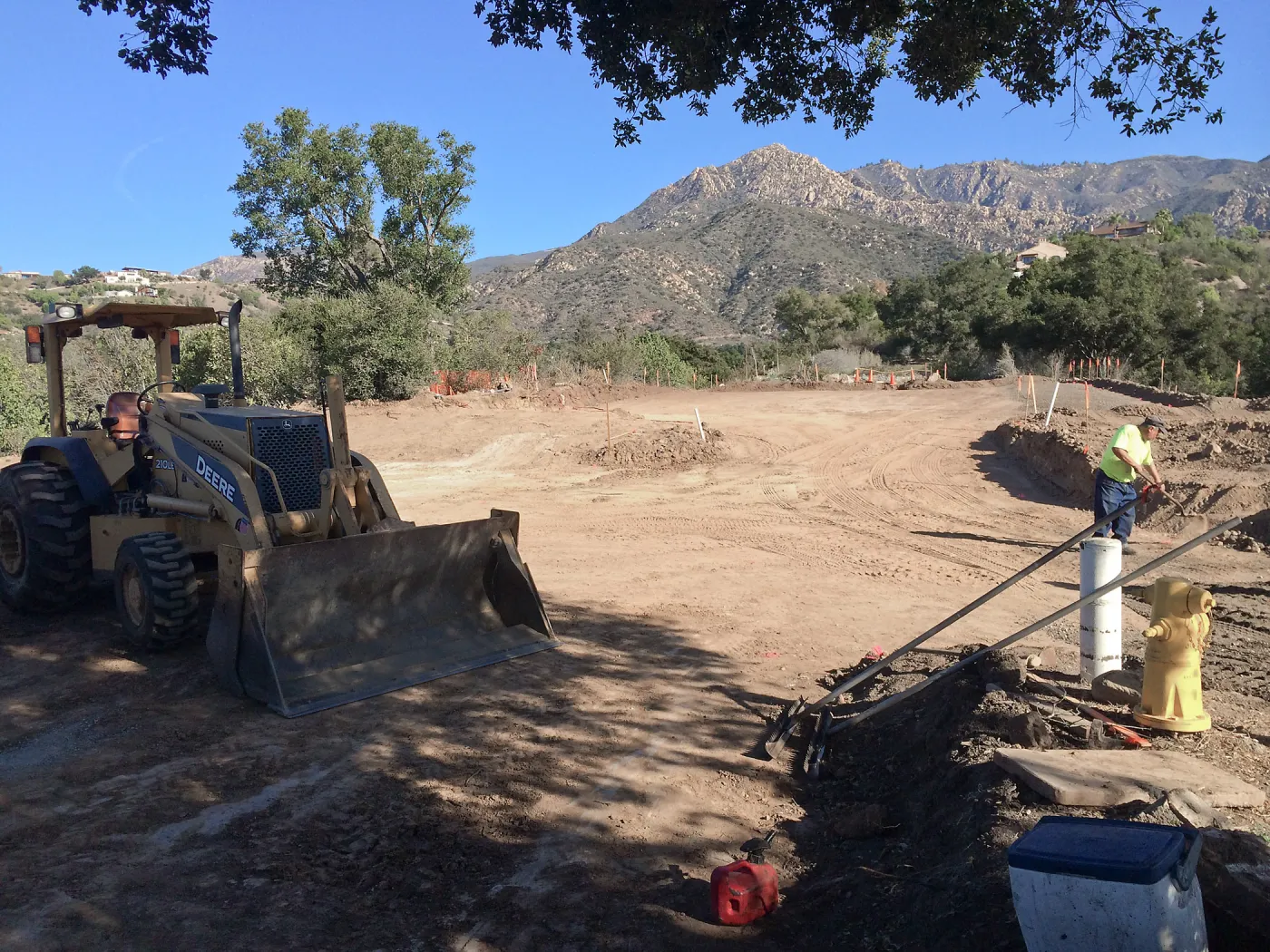 Upper parking lot construction