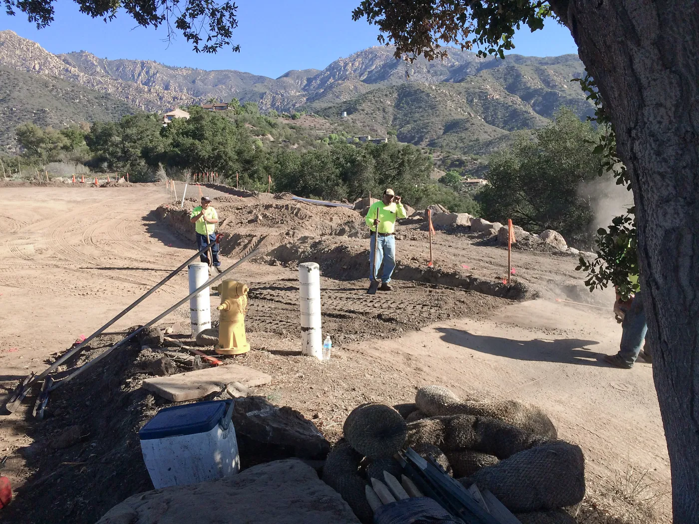 Upper parking lot construction