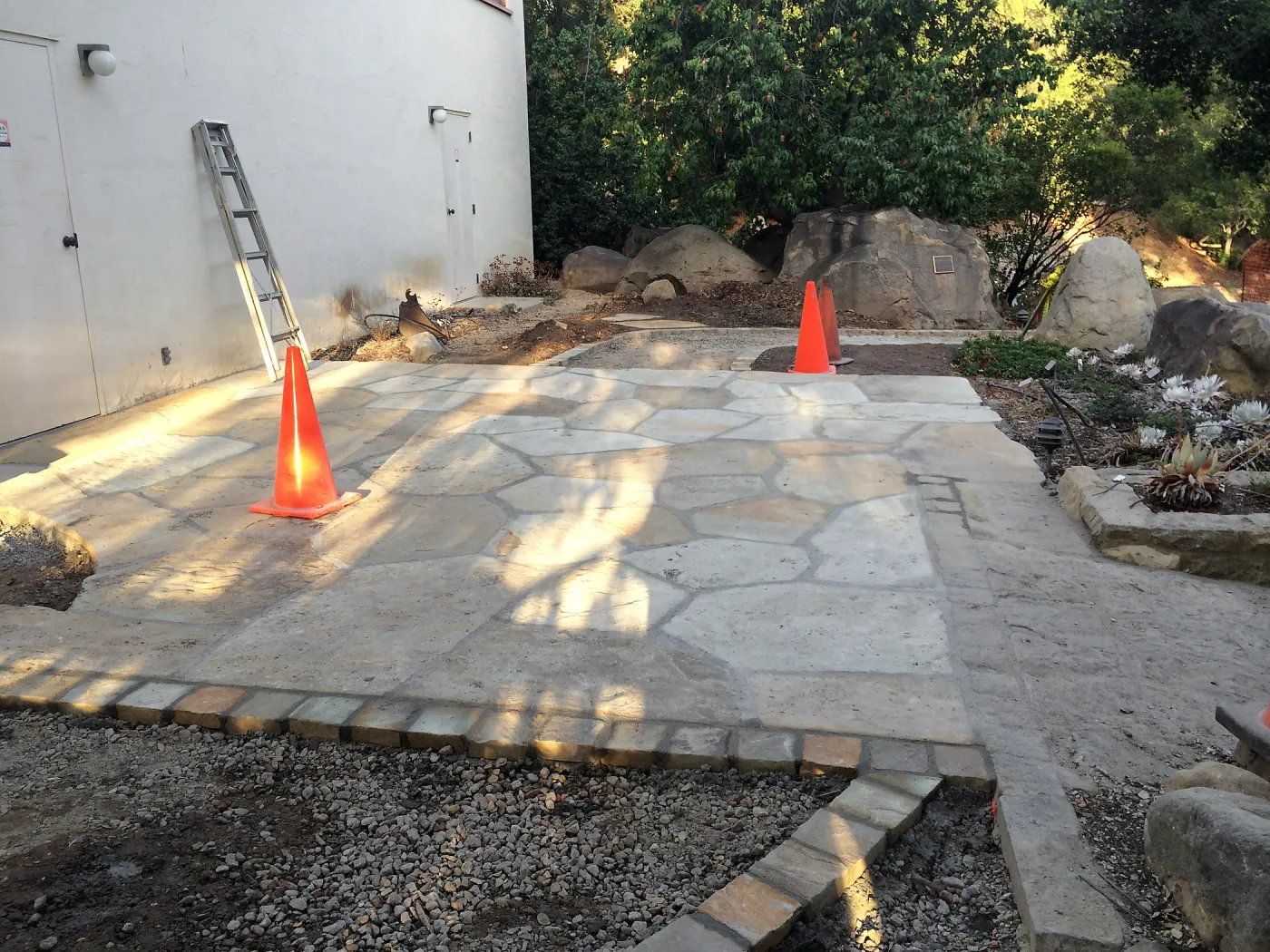 Preparing new path to Cottage and Water Wise Home Garden