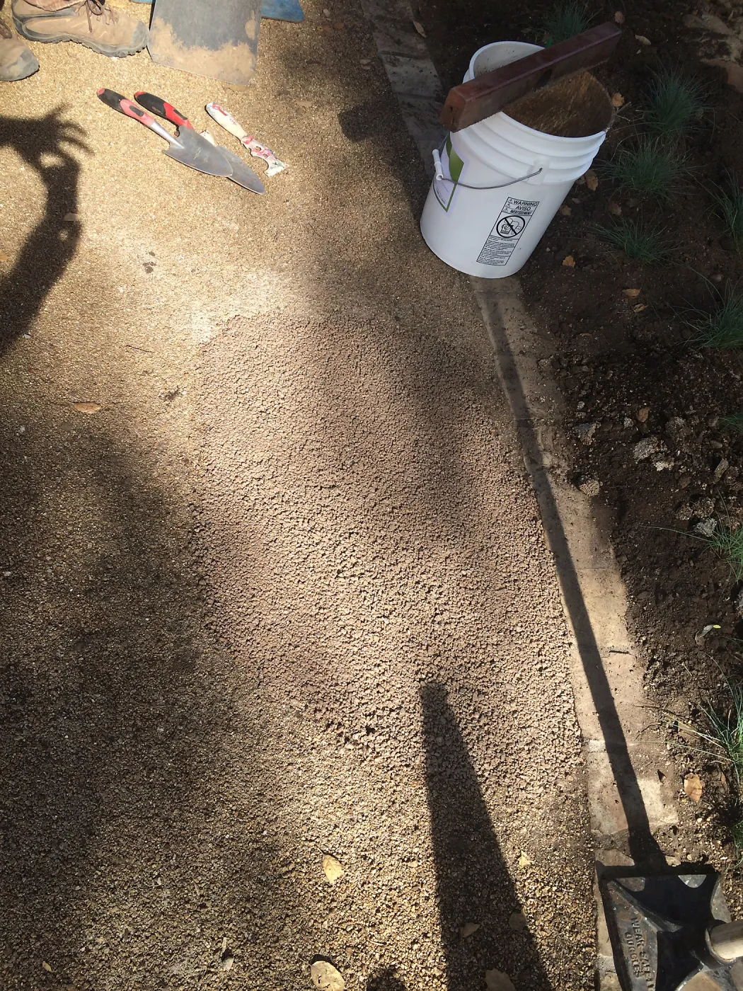 Repair of Eco-Pave path at Water Wise Home Garden