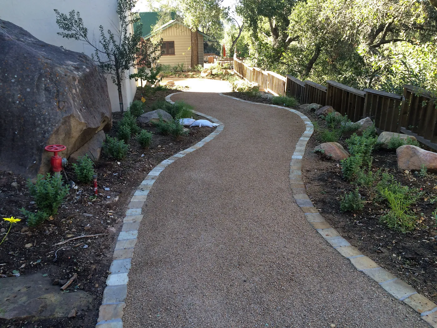 Eco-Pave path to the Water Wise Home Garden