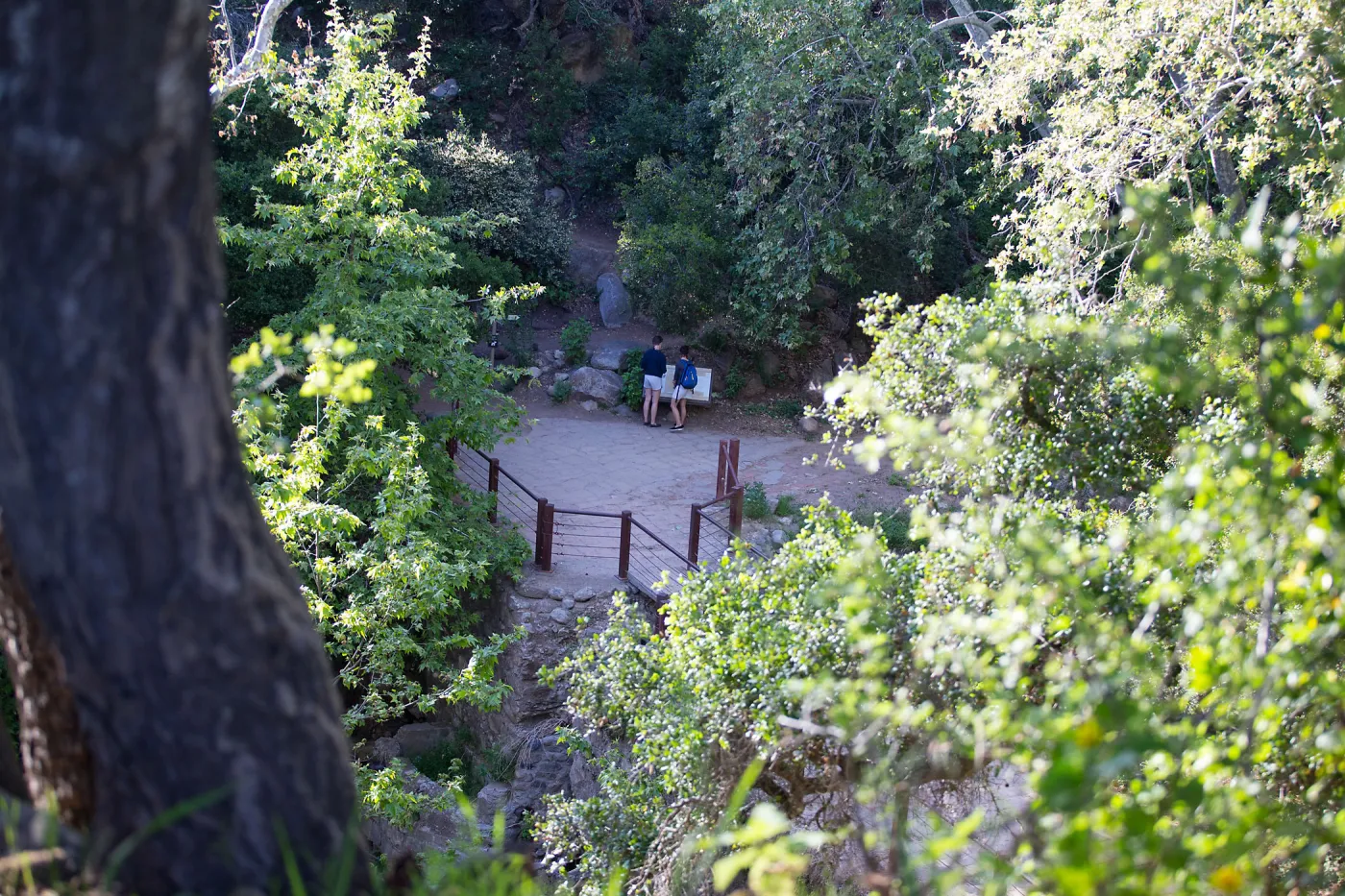 Visitors at Mission Dam