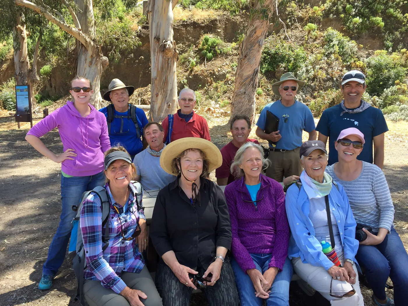 Santa Cruz Island Trip, Group- Kate Davis, Corey Anderson, Dale Parks, Ed Kaufman, Rick Zelazny, Steve Junak, Joey Davila, Jill Anderson, Anne Roediger, Nancy Deacon-Davis, Mary Ann Zalokar, Jennifer Davila
