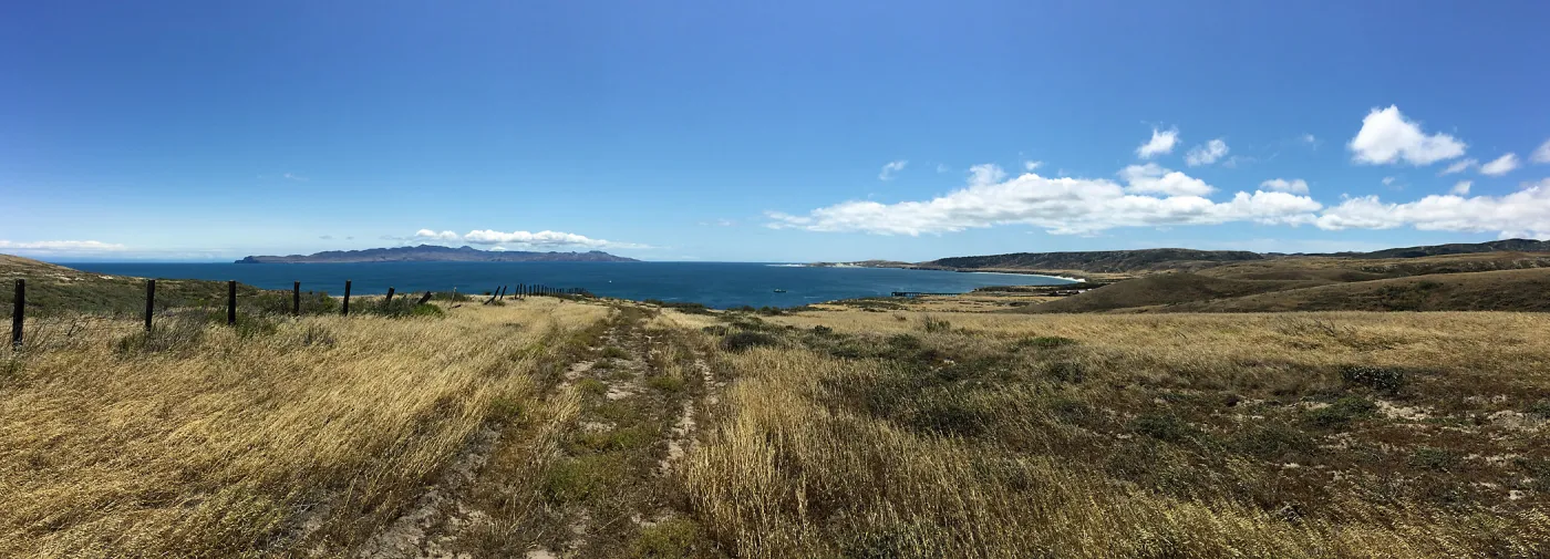 Santa Rosa Island Trip, Looking out towards Santa Cruz Island, hiking to Carrington Point