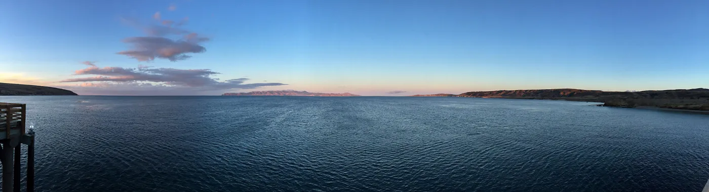 Santa Rosa Island Trip, Looking out to Santa Cruz Island at sunset