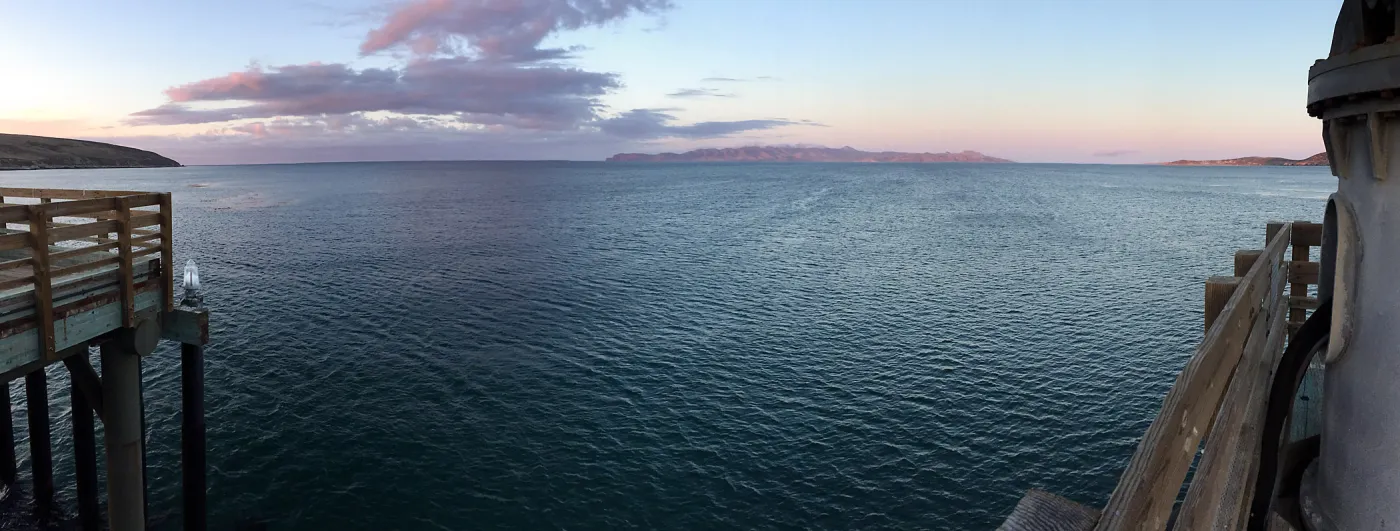 Santa Rosa Island Trip, Looking out to Santa Cruz Island at sunset
