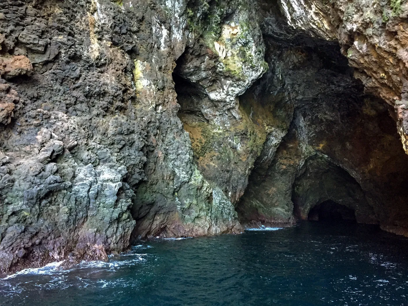 Santa Rosa Island Trip, Painted Cave on Santa Cruz Island from boat