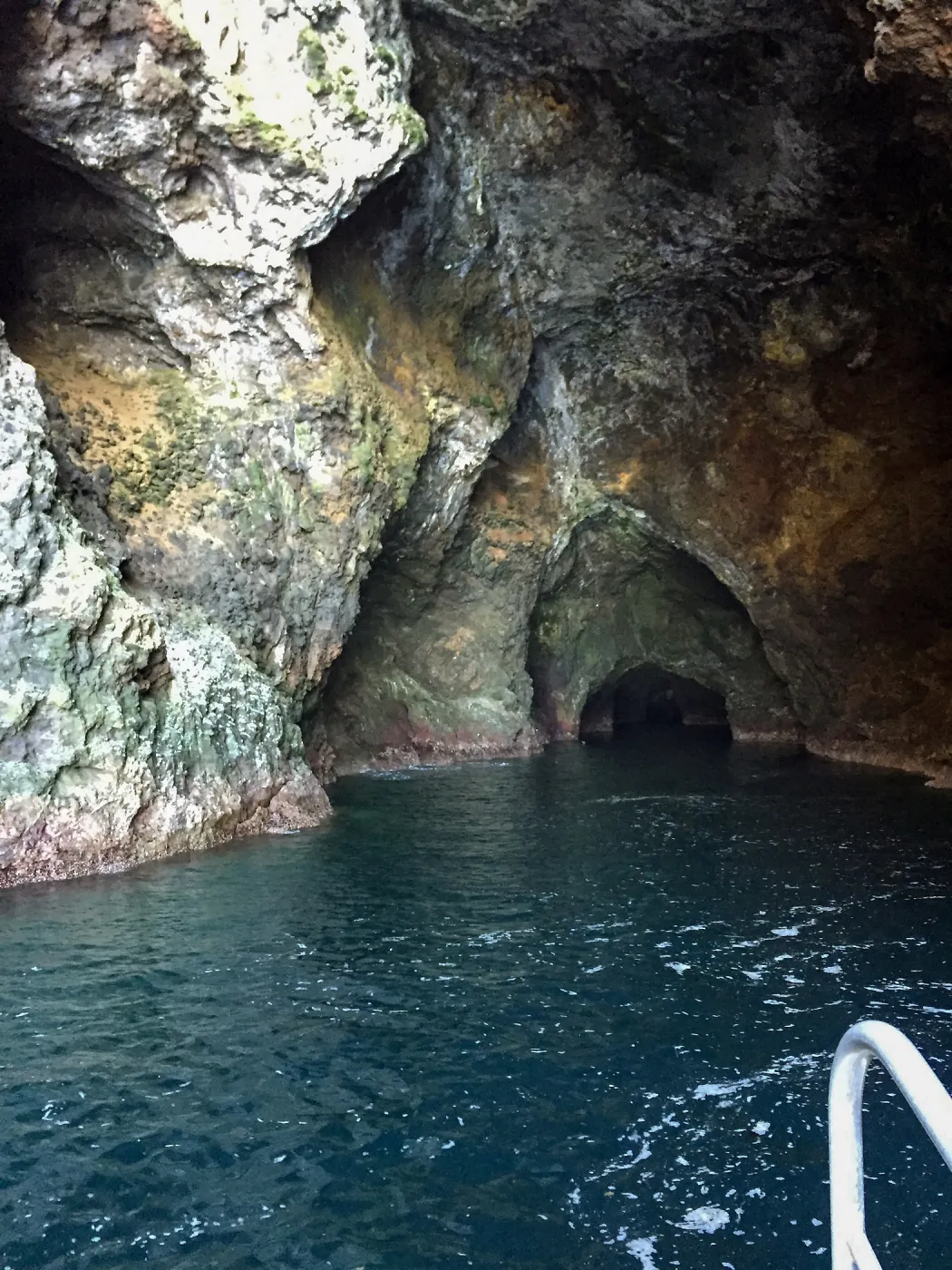 Santa Rosa Island Trip, Painted Cave on Santa Cruz Island from boat
