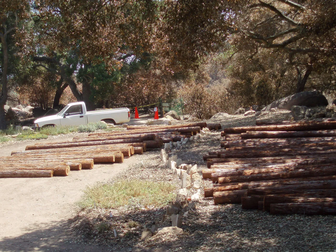 Installation of Herb Parker's â€˜Haven' labyrinth sculpture in Meadow