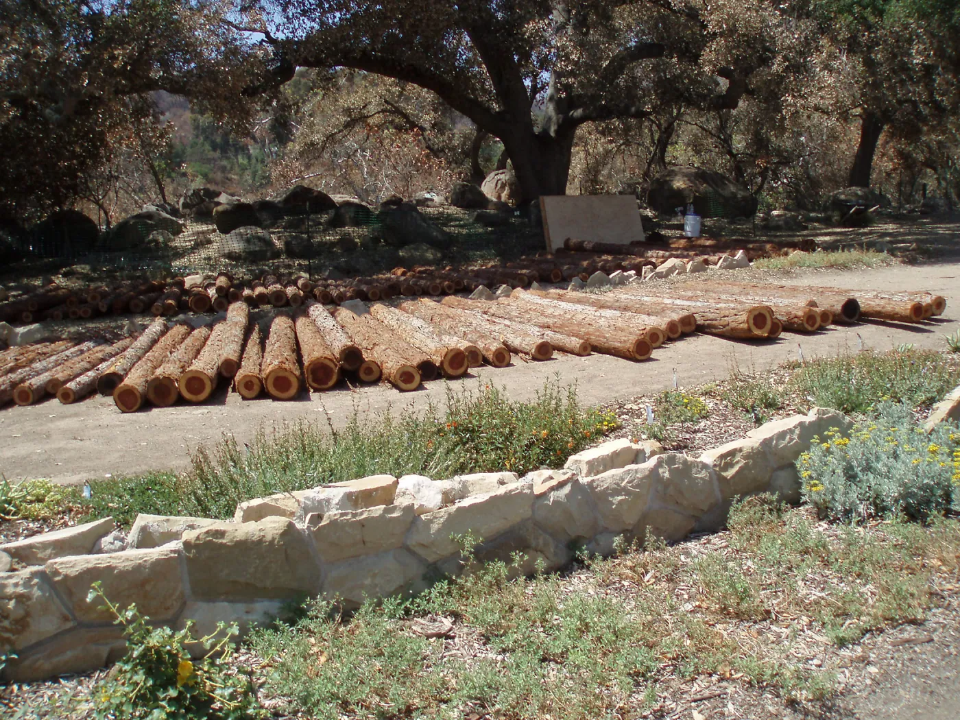 Installation of Herb Parker's â€˜Haven' labyrinth sculpture in Meadow