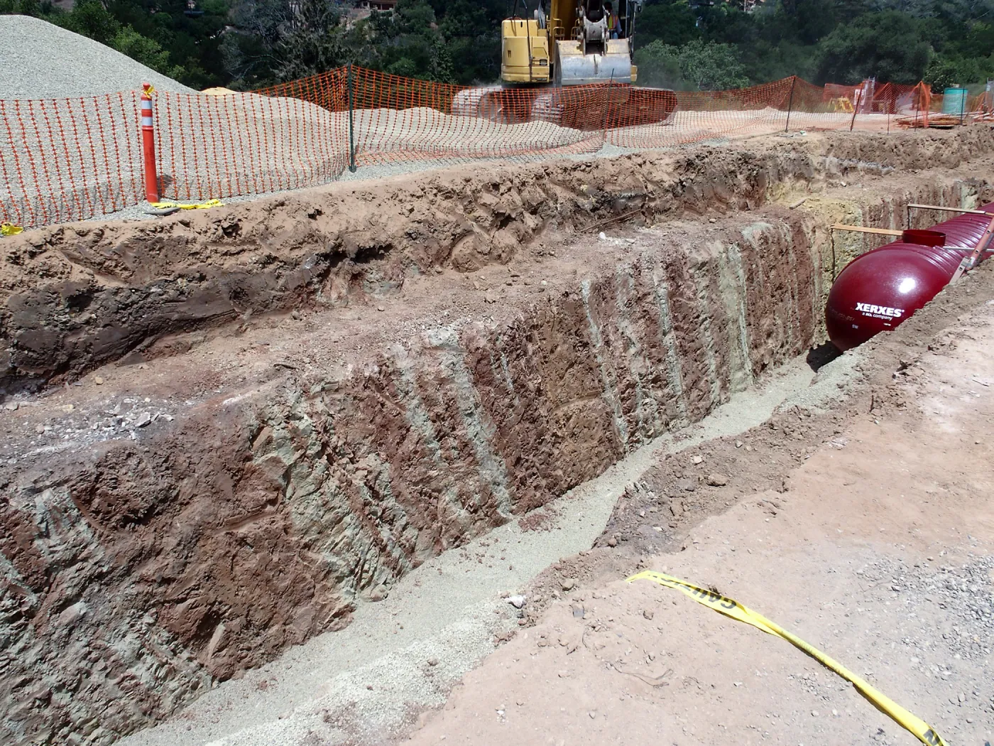 Pritzlaff Conservation Center Construction, Storm Water Detention Tank excavation