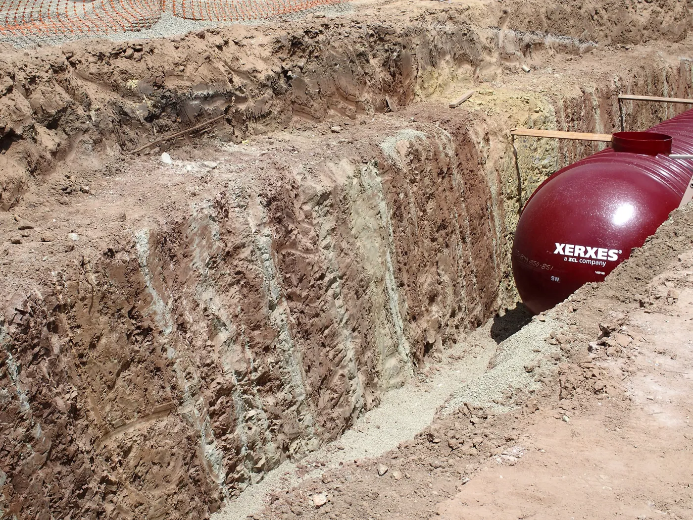 Pritzlaff Conservation Center Construction, Storm Water Detention Tank excavation