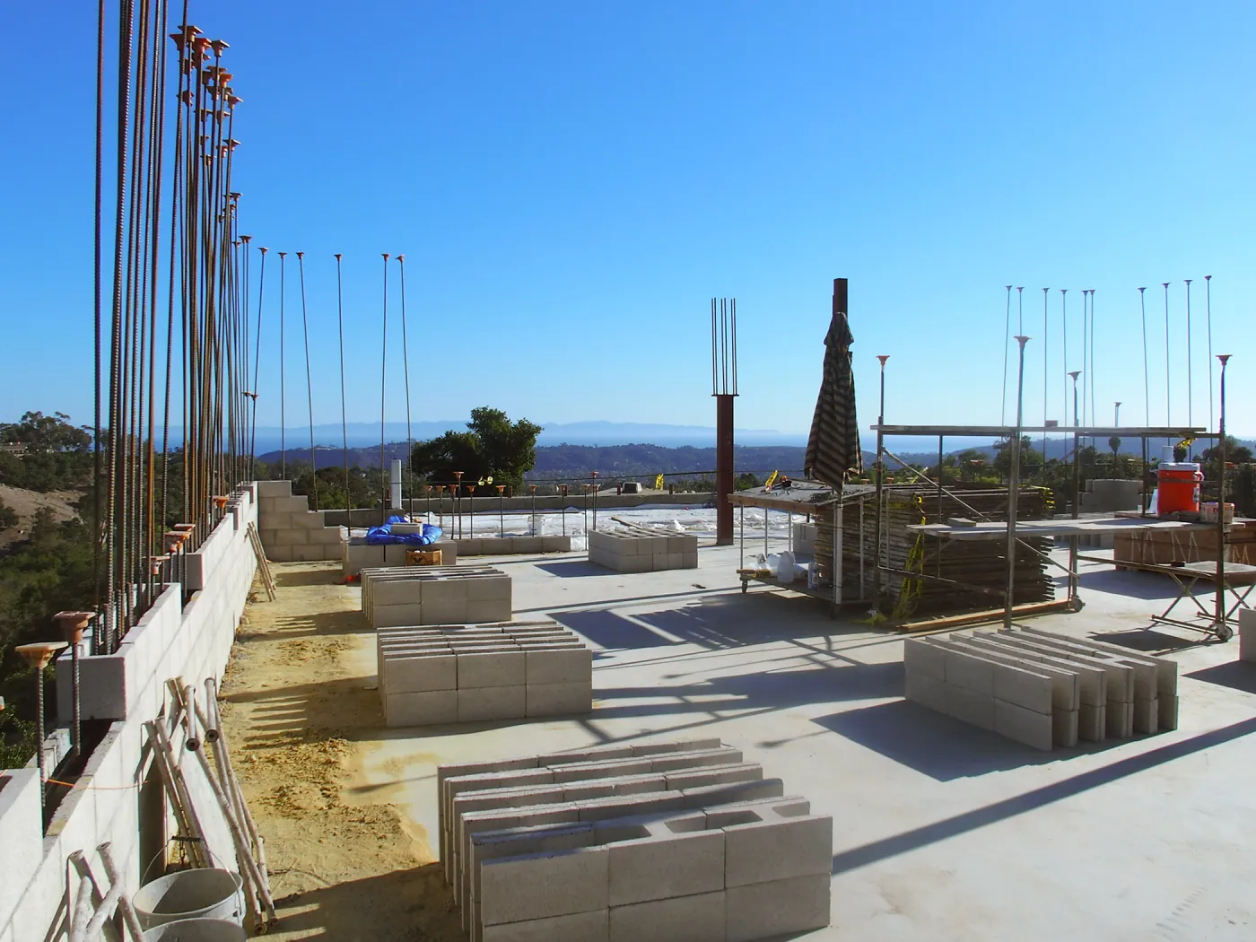 Pritzlaff Conservation Center construction, second floor looking south