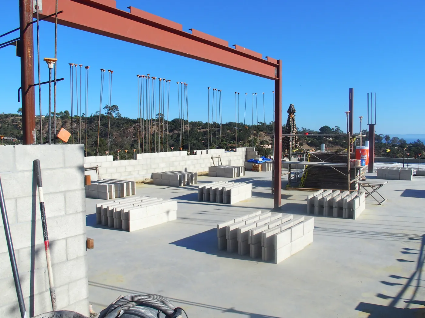 Pritzlaff Conservation Center construction, second floor looking southeast