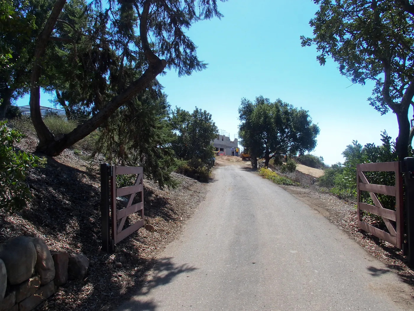 Pritzlaff Conservation Center construction, view up driveway