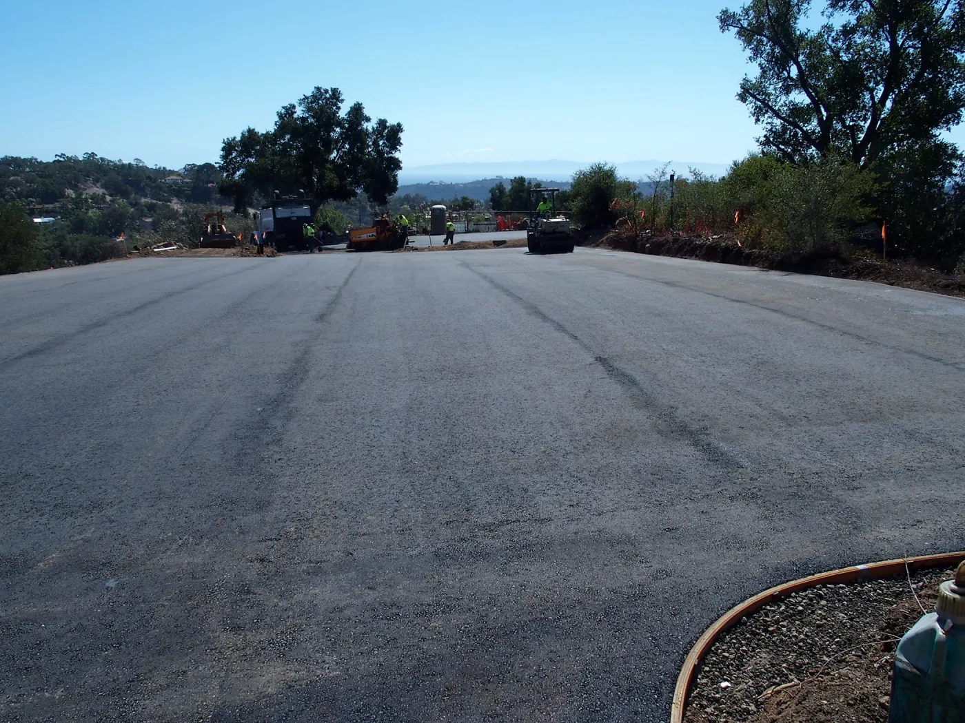Pritzlaff Conservation Center construction, upper parking lot paving