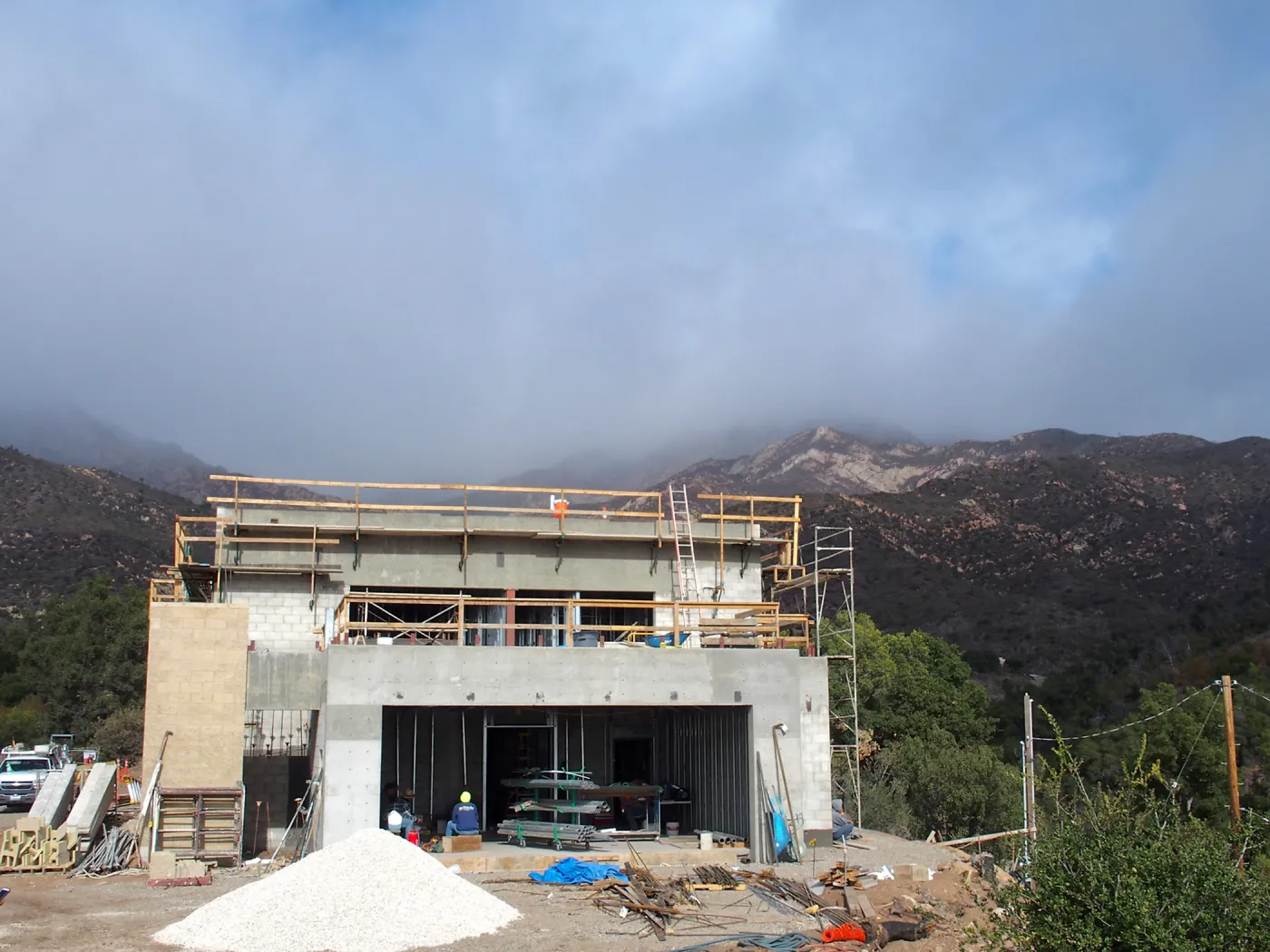 Pritzlaff Conservation Center Construction, south wall