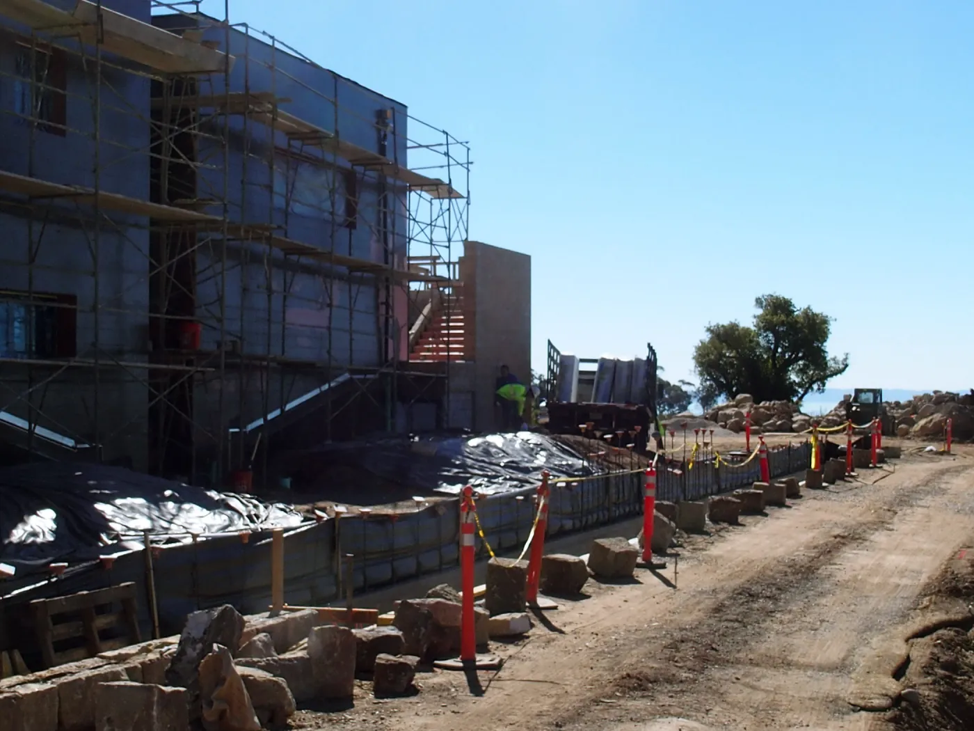 Pritzlaff Conservation Center construction, southwest corner looking southeast