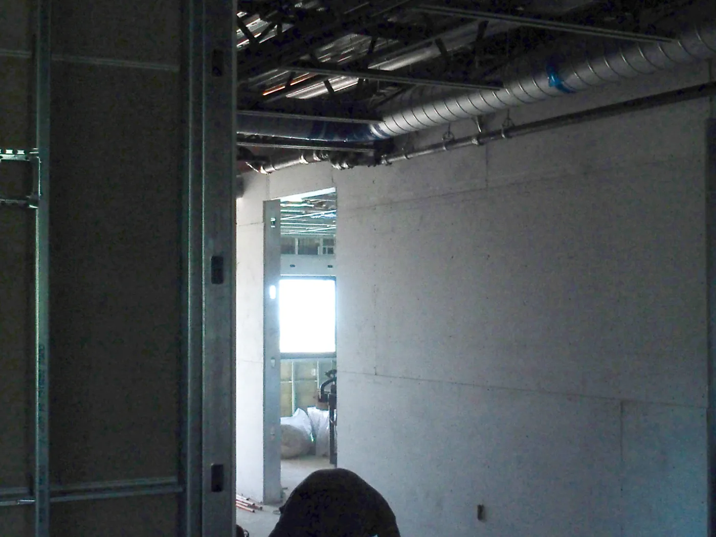 Pritzlaff Conservation Center construction, upper floor looking southwest