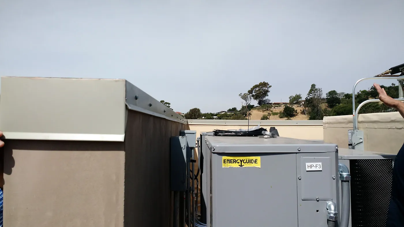 Pritzlaff Conservation Center construction, HVAC system on roof