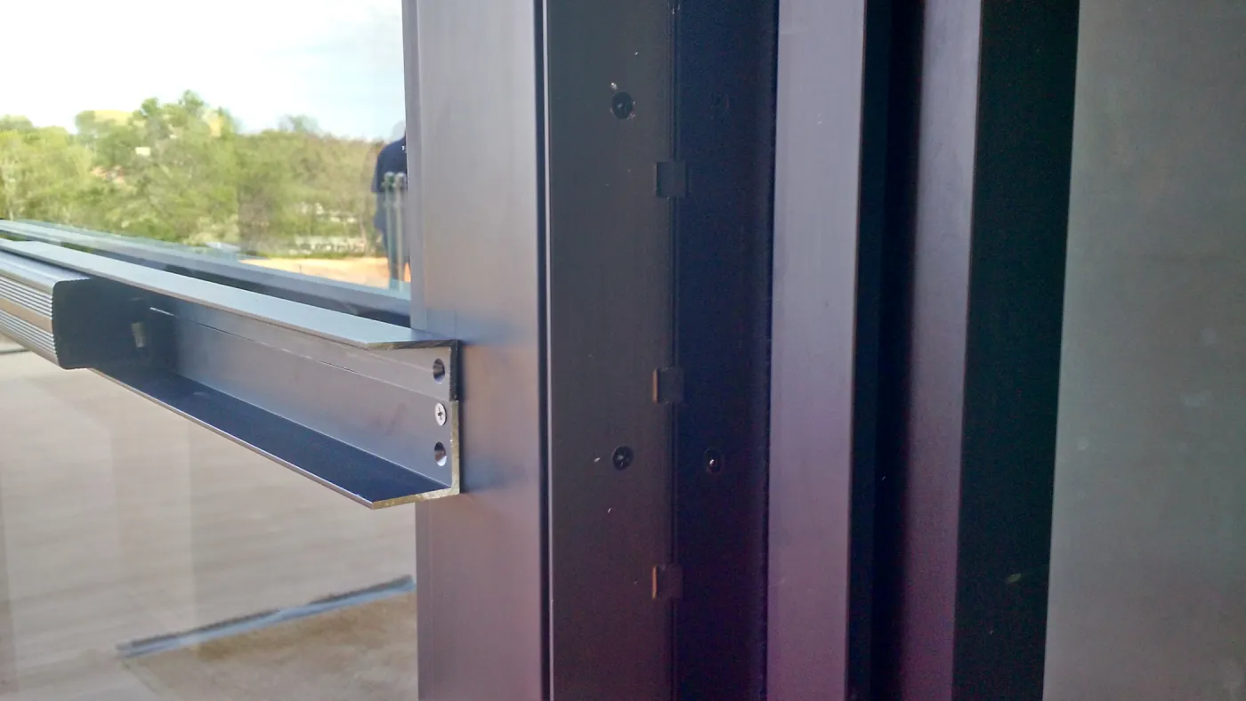 Pritzlaff Conservation Center construction, door detail