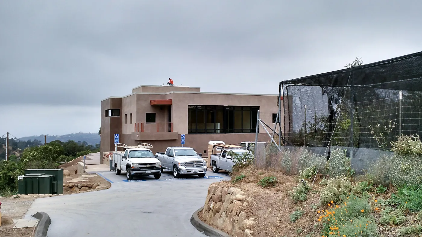 Pritzlaff Conservation Center Construction, exterior looking southwest