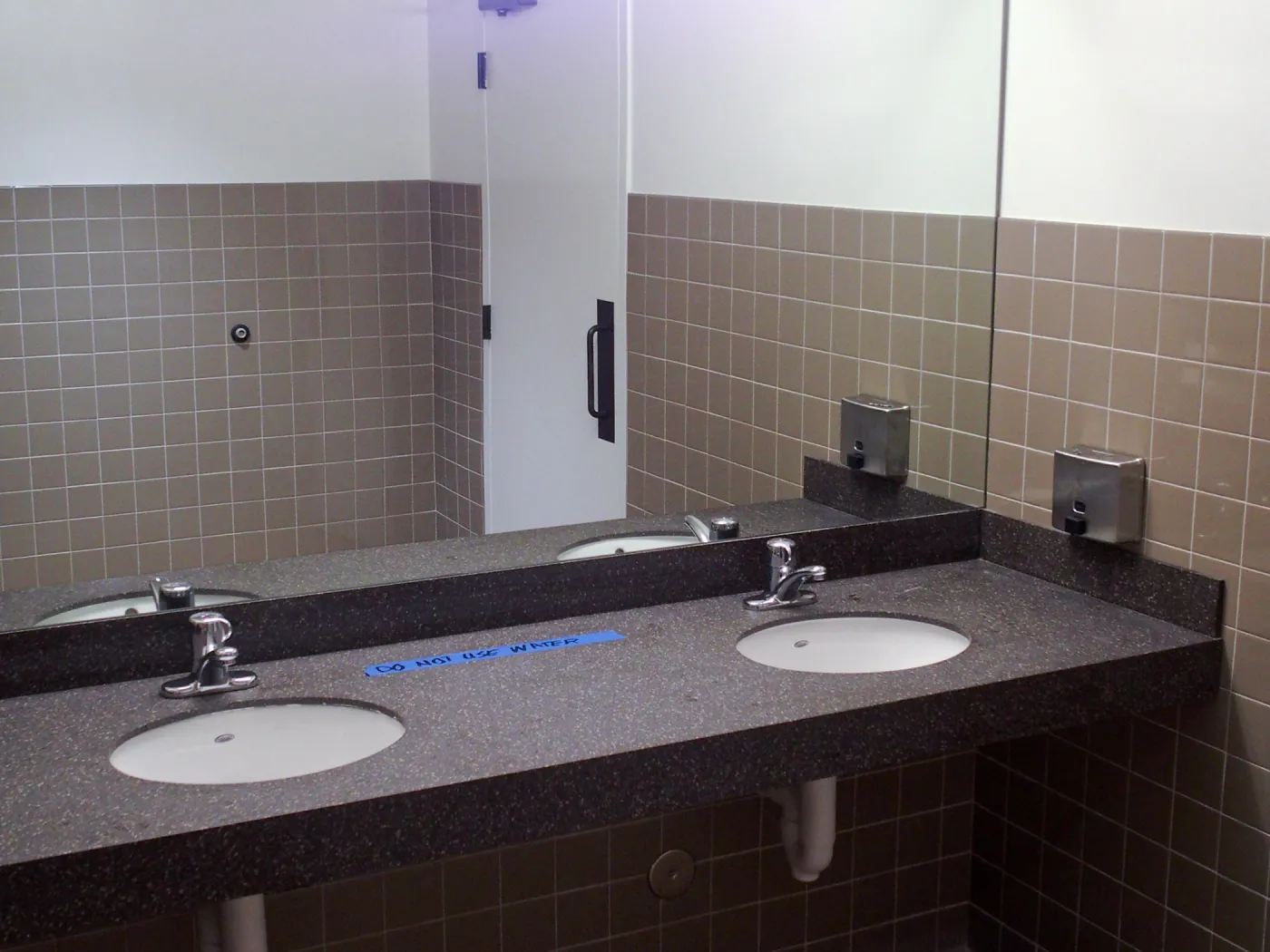 Pritzlaff Conservation Center construction, public restroom detail
