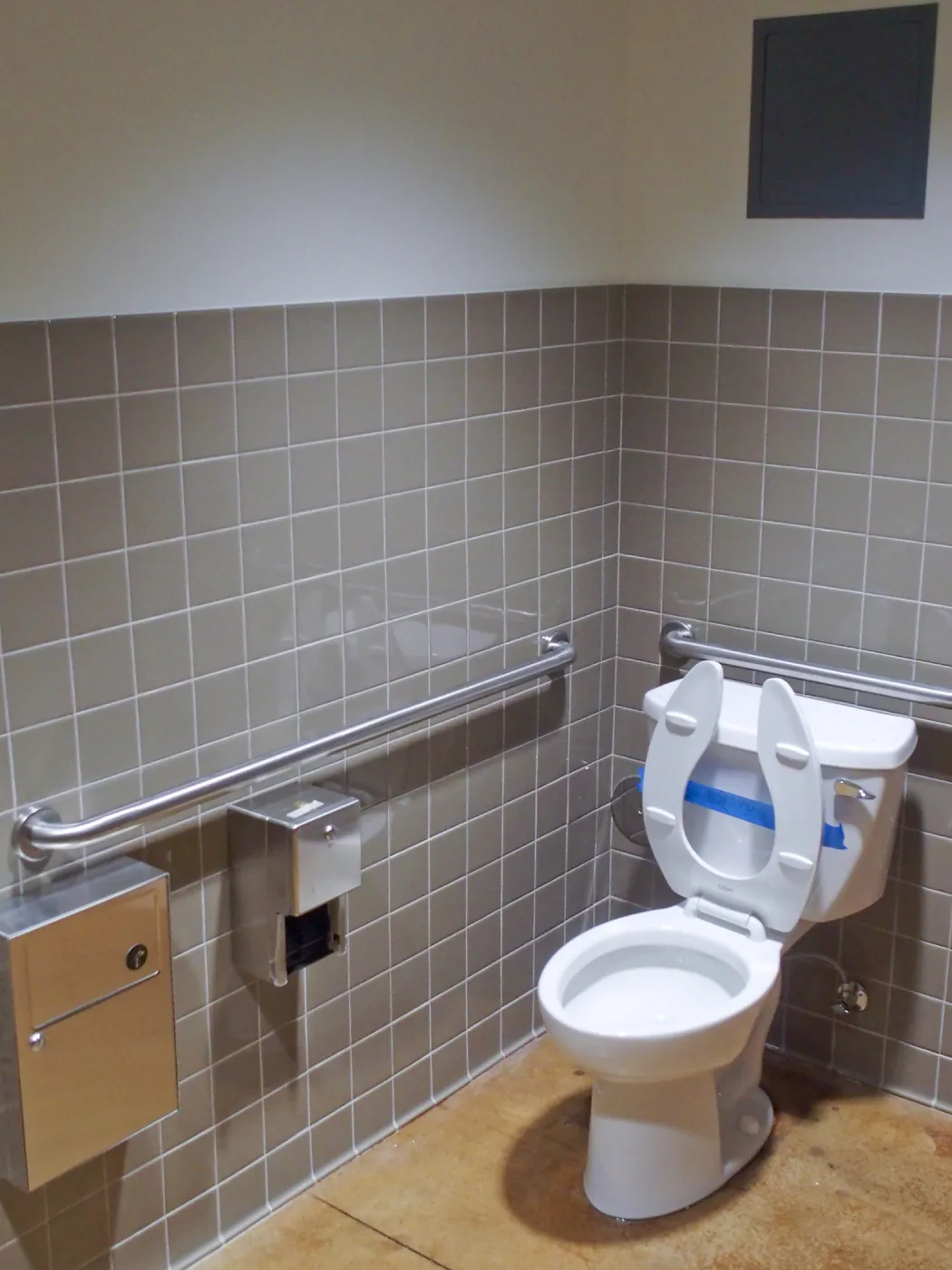 Pritzlaff Conservation Center construction, public restroom detail