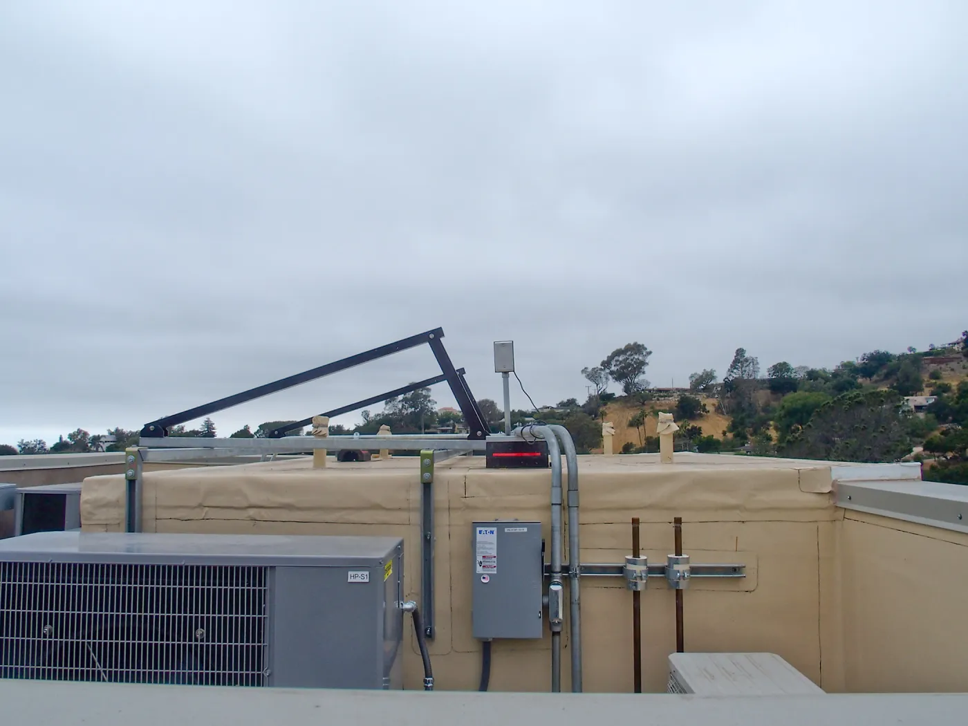 Pritzlaff Conservation Center construction, solar water heating system