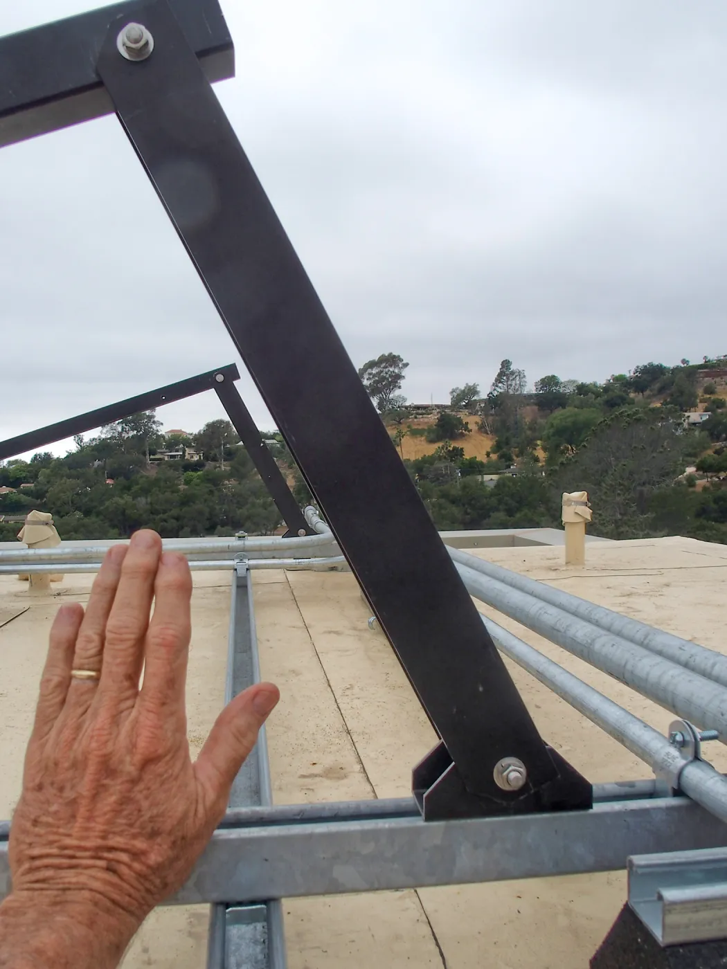Pritzlaff Conservation Center construction, solar water heating system