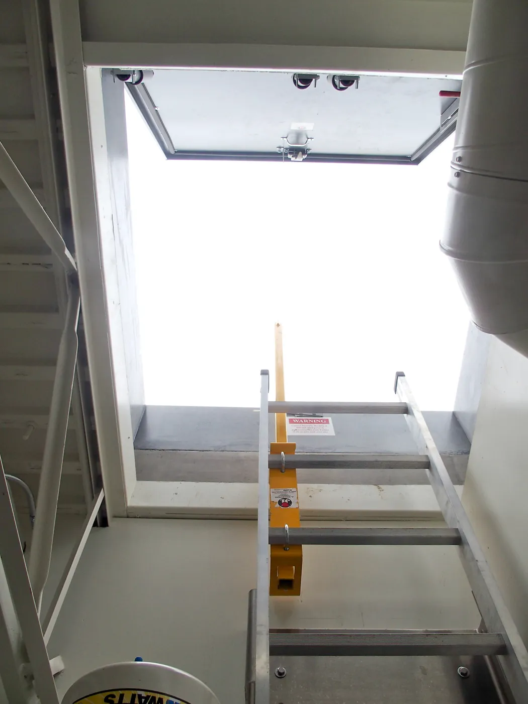 Pritzlaff Conservation Center construction, roof access ladder