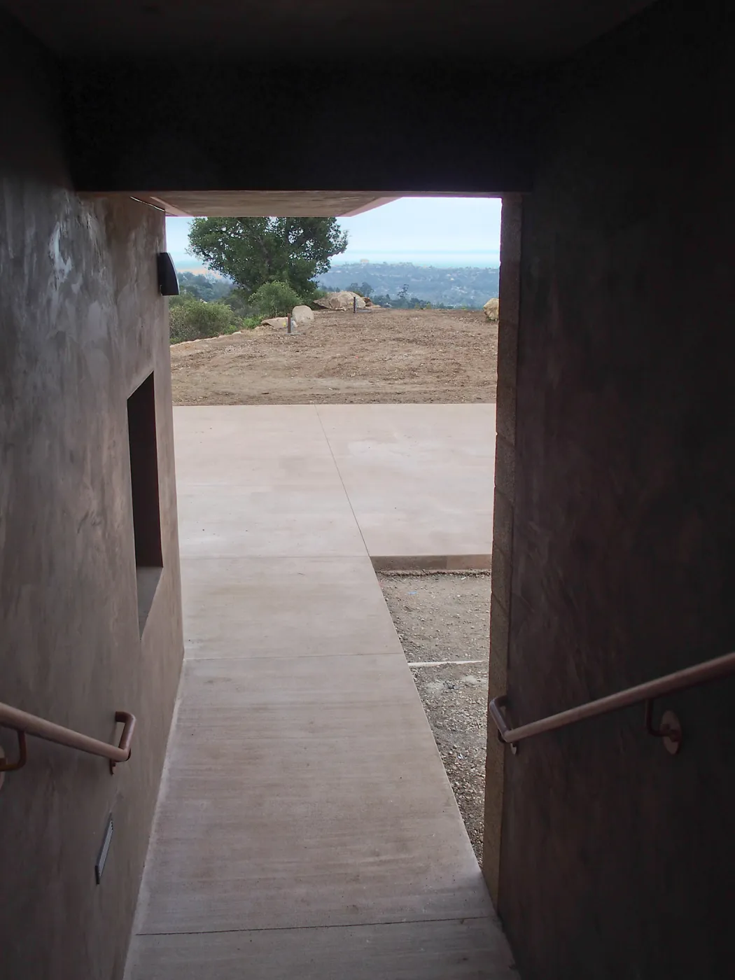 Pritzlaff Conservation Center construction, exterior stairway