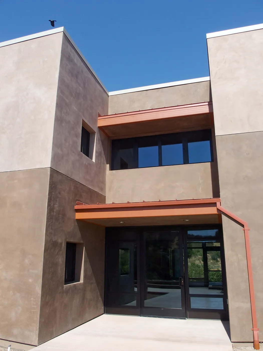 Pritzlaff Conservation Center Construction, main entrance looking east