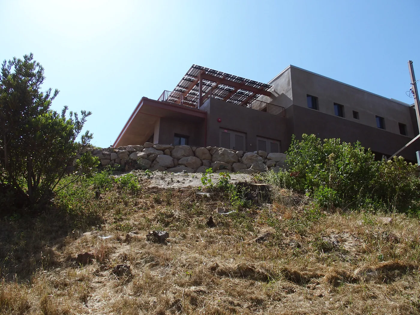 Pritzlaff Conservation Center construction, exterior southeast corner