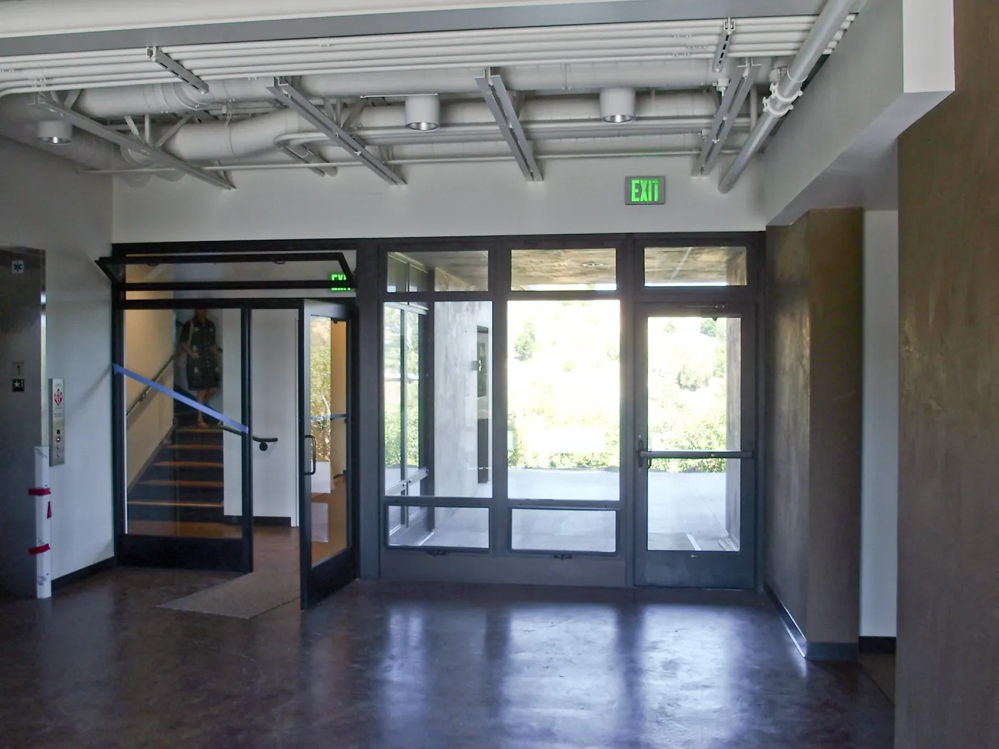 Pritzlaff Conservation Center construction, lobby looking east