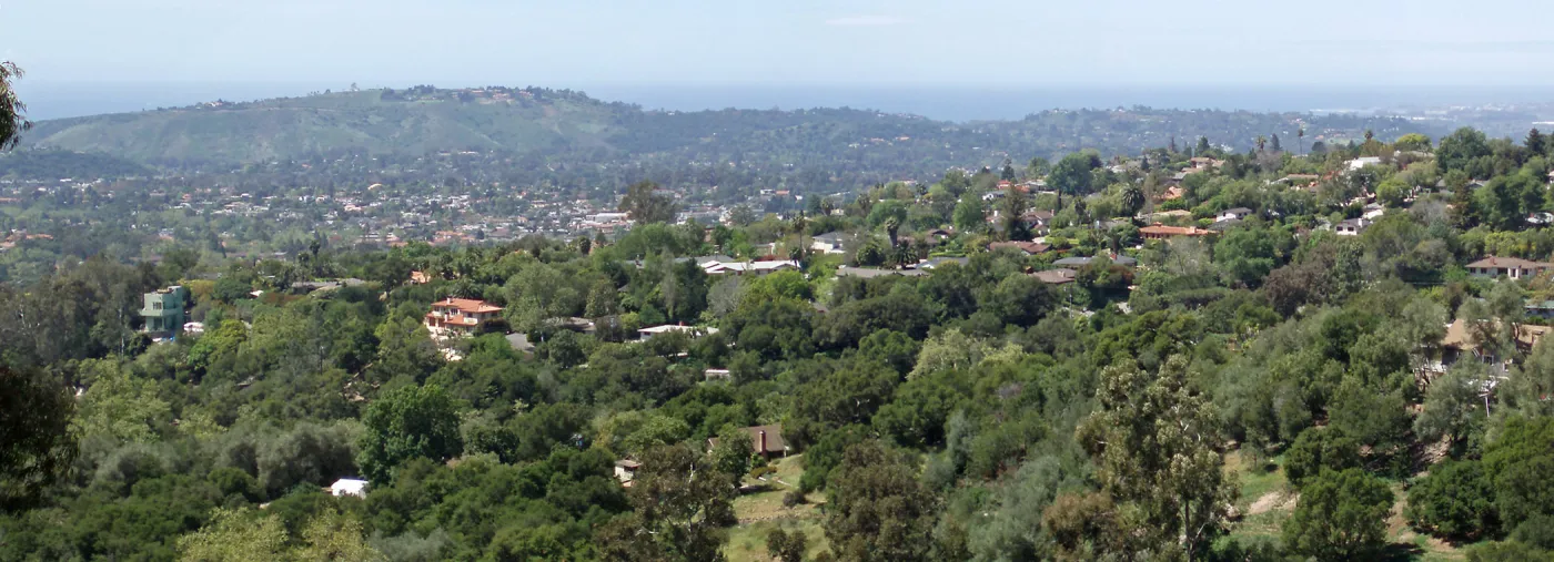 View towards southwest from Cavalli Ridge