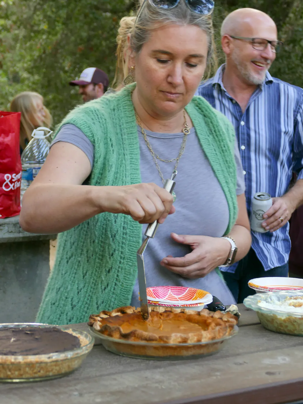 SBBG Staff Picnic, 2017, pie contest