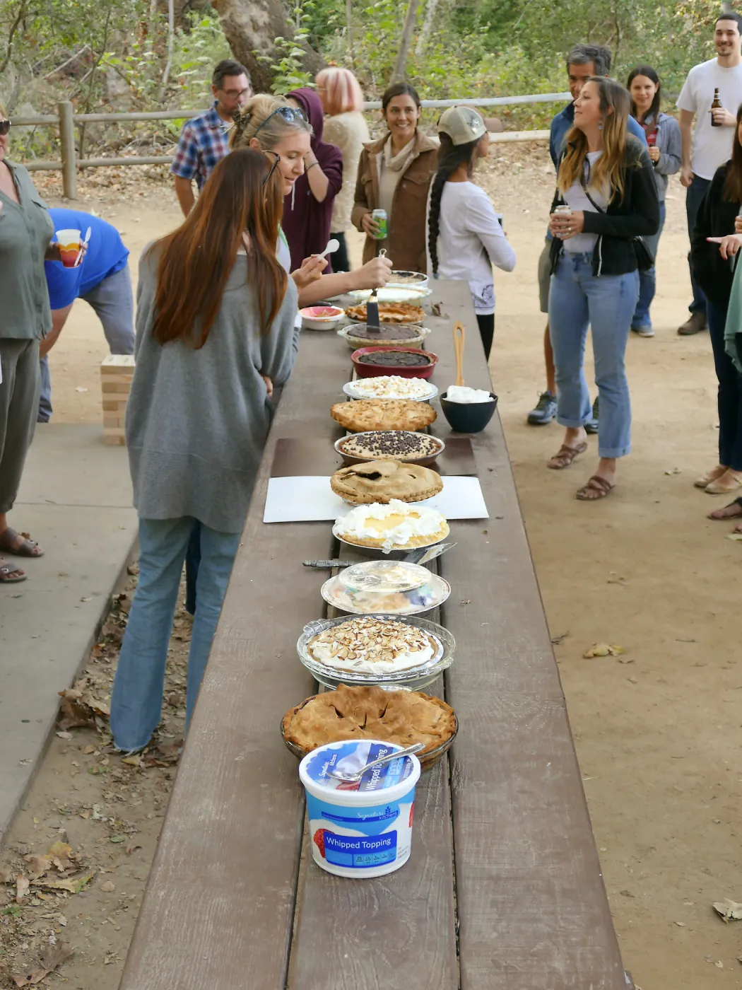 SBBG Staff Picnic, 2017, pie contest