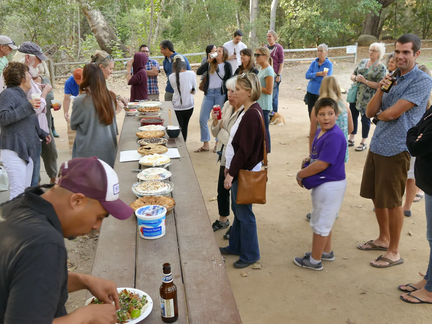 SBBG Staff Picnic, 2017, pie contest