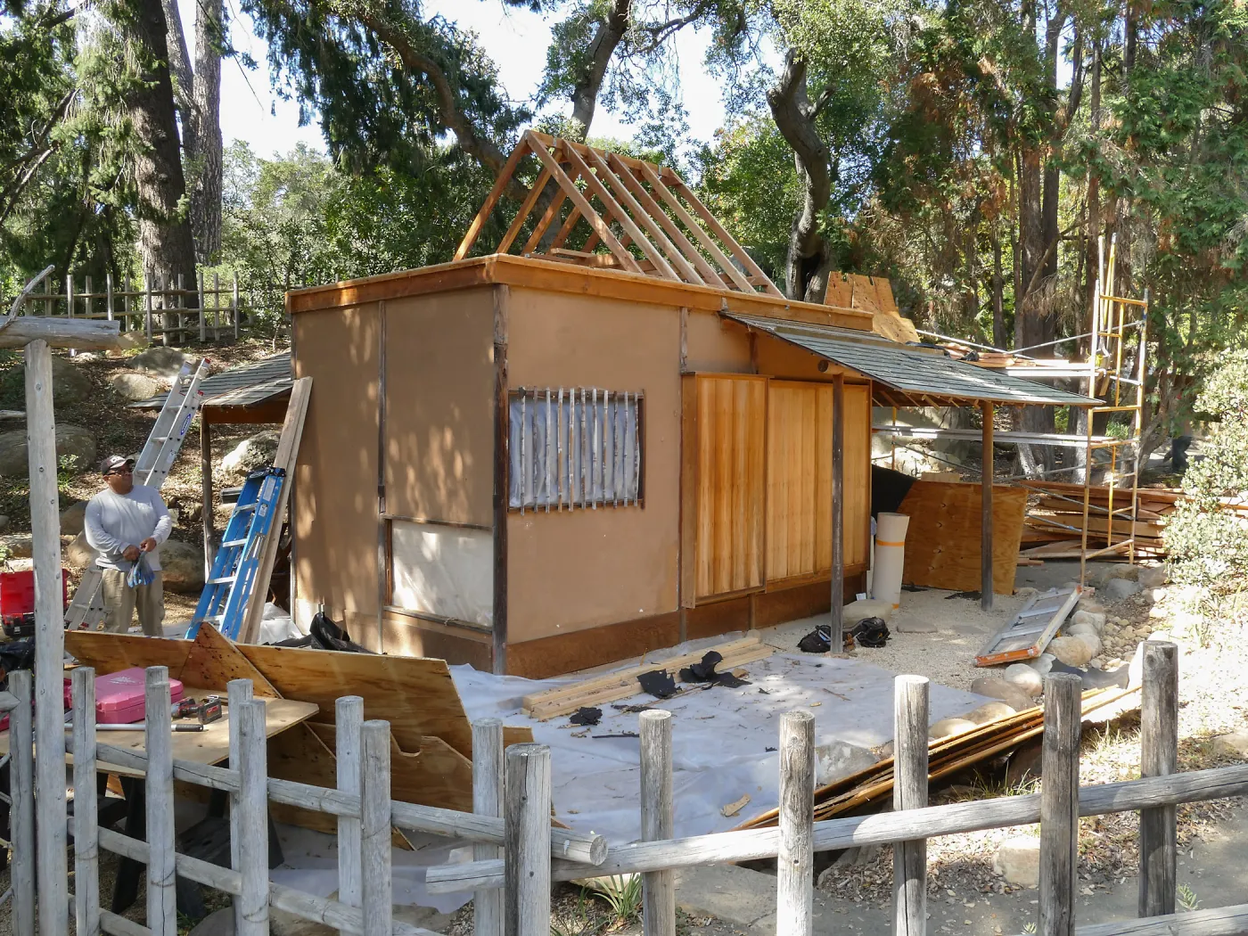 Teahouse & Garden Improvements 2017, looking northwest